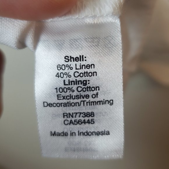 J. CREW Embroidered Linen Blend Cami Tank - Picture 6 of 7